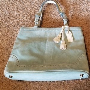 Light blue COACH purse